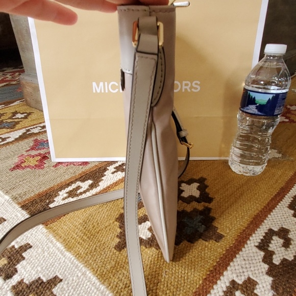 Michael Kors Connie Nylon Crossbody Bag Cement - Picture 3 of 8